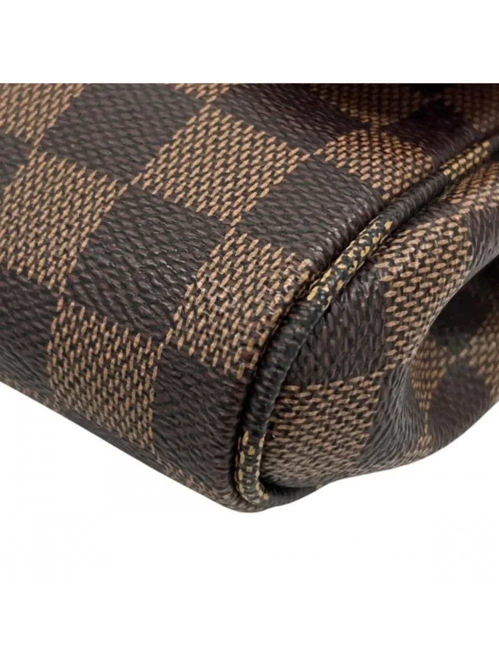 Louis Vuitton Shoulder Bag Damier Ebene Favorite MM Plaid Brown